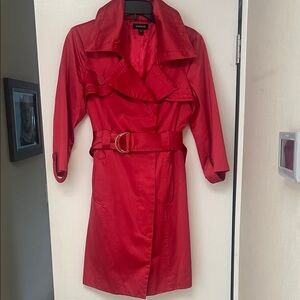 bebe Bold Red Trench Coat